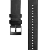 Black 24mm leather suunto watch strap for urban wear Black 24mm leather suunto watch strap for urban wear