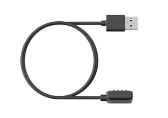 Black magnetic usb cable – charge and update your suunto watch