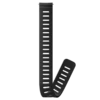 Black silicone suunto extension strap