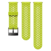 Lime 24mm silicone suunto watch strap for heavy training