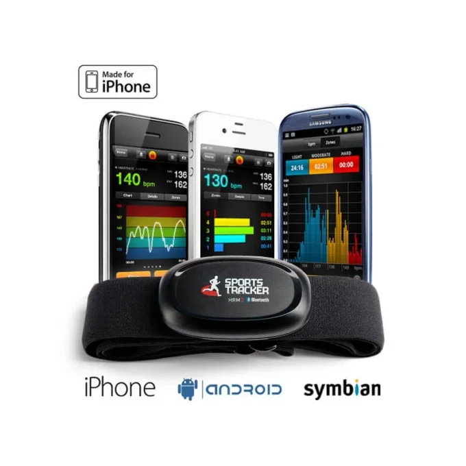 Sports tracker hrm2 connects phone to sports tracker app