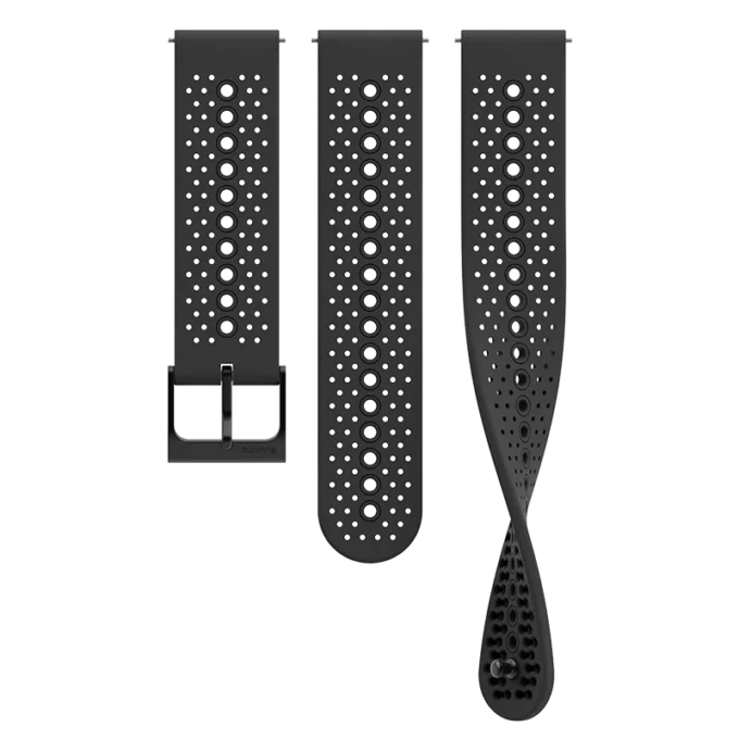 Suunto 22mm athletic 1 silicone strap all black s+m