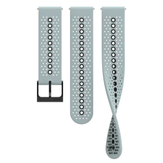 Suunto 22mm athletic 1 silicone strap ice blue black s+m