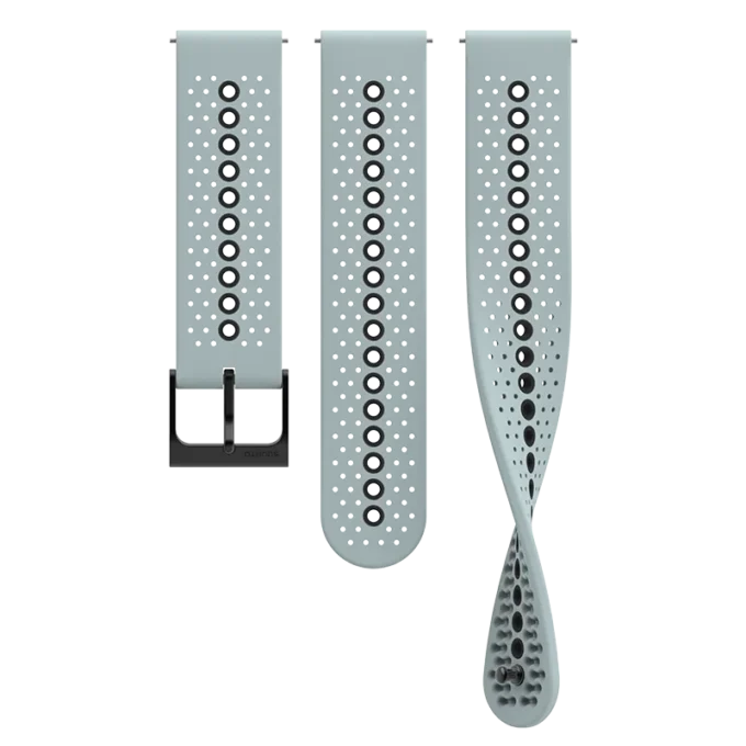 Suunto 22mm athletic 1 silicone strap ice blue black s+m