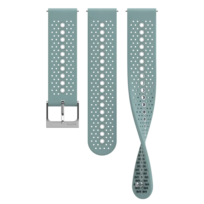 Suunto 22mm athletic 1 silicone strap moss gray s+m
