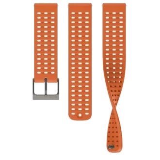 Suunto 22mm athletic 2 silicone strap canyon orange s+m