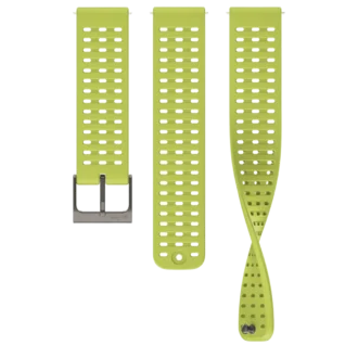 Suunto 22mm athletic 2 silicone strap light lime s+m