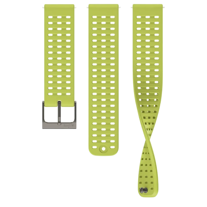 Suunto 22mm athletic 2 silicone strap light lime s+m