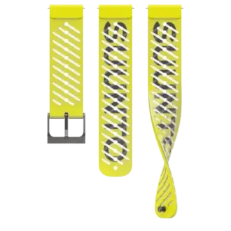 Suunto 22mm athletic 5 silicone strap lemon yellow s+m