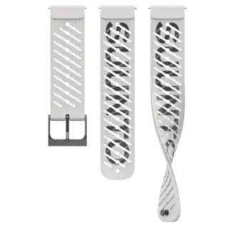 Suunto 22mm athletic 5 silicone strap pearl white s+m