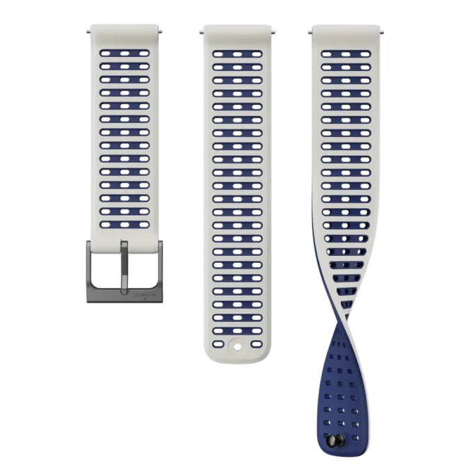 Suunto 22mm athletic 9 silicone strap arctic gray s+m