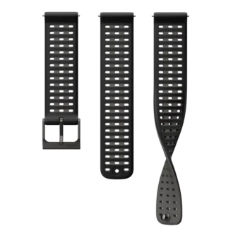 Suunto 22mm athletic 9 silicone strap black s+m