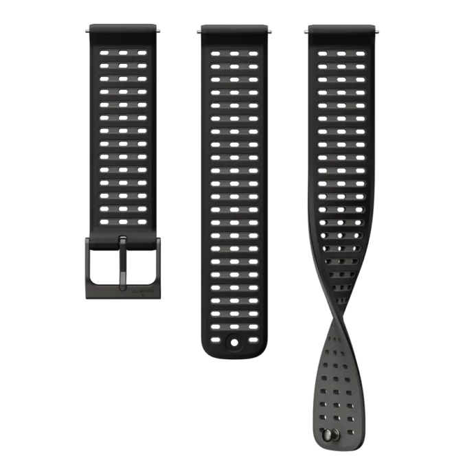 Suunto 22mm athletic 9 silicone strap black s+m
