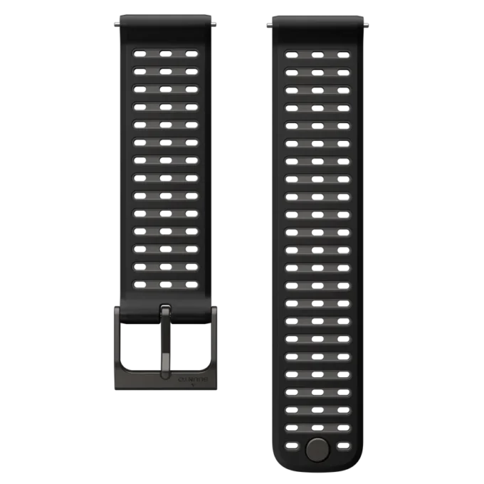 Suunto 22mm athletic 9 silicone strap black s+m