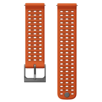 Suunto 22mm athletic 9 silicone strap canyon orange s+m