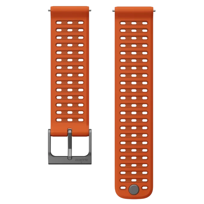 Suunto 22mm athletic 9 silicone strap canyon orange s+m