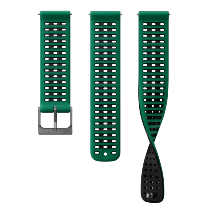 Suunto 22mm athletic 9 silicone strap pine green s+m