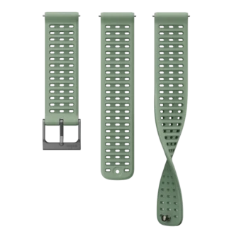 Suunto 22mm athletic 9 silicone strap sage green s+m