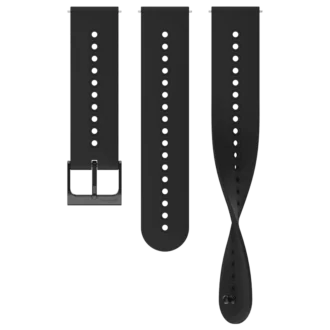 Suunto 22mm urban 4 silicone strap all black s+m