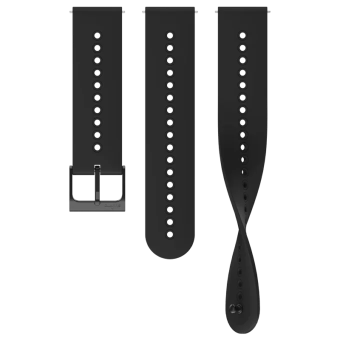 Suunto 22mm urban 4 silicone strap all black s+m