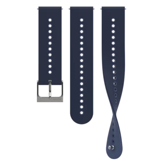 Suunto 22mm urban 4 silicone strap granite blue s+m