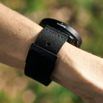 Suunto 22mm urban 5 microfiber strap all black m