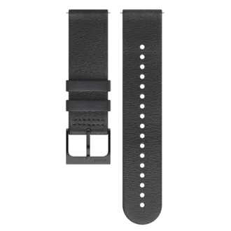 Suunto 22mm urban 6 leather strap all black m