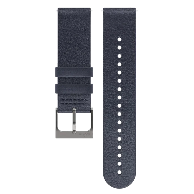 Suunto 22mm urban 6 leather strap granite blue m