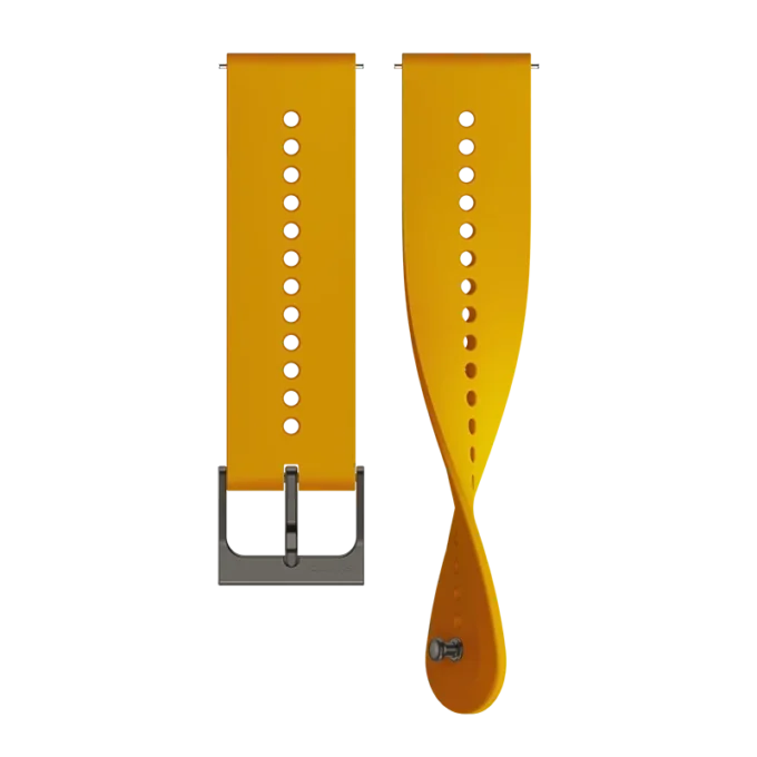 Suunto 22mm urban 7 silicone strap ochre size s