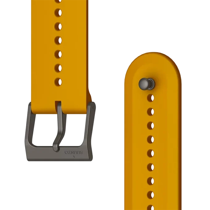 Suunto 22mm urban 7 silicone strap ochre size s