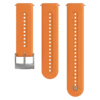 Suunto 24mm athletic 7 silicone strap granite orange size s+m