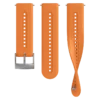 Suunto 24mm athletic 7 silicone strap granite orange size s+m
