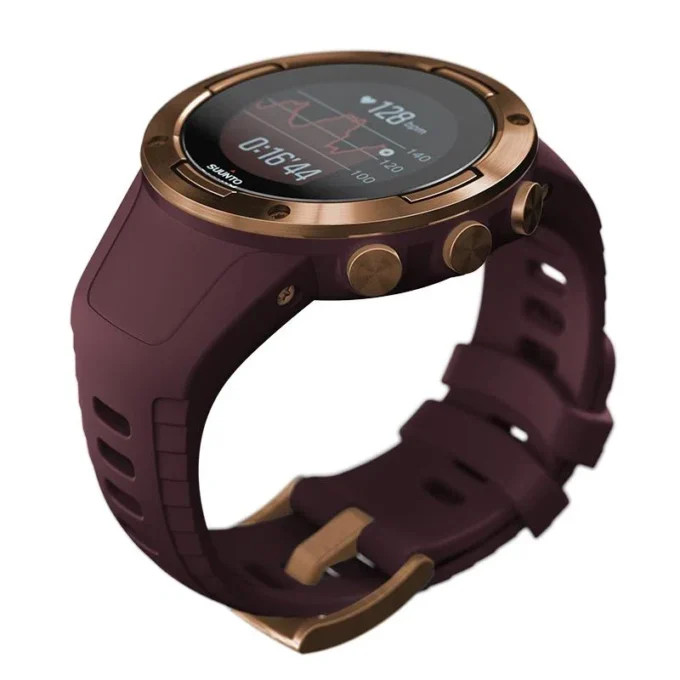 Suunto 5 burgundy copper – compact gps sports watch with great battery life