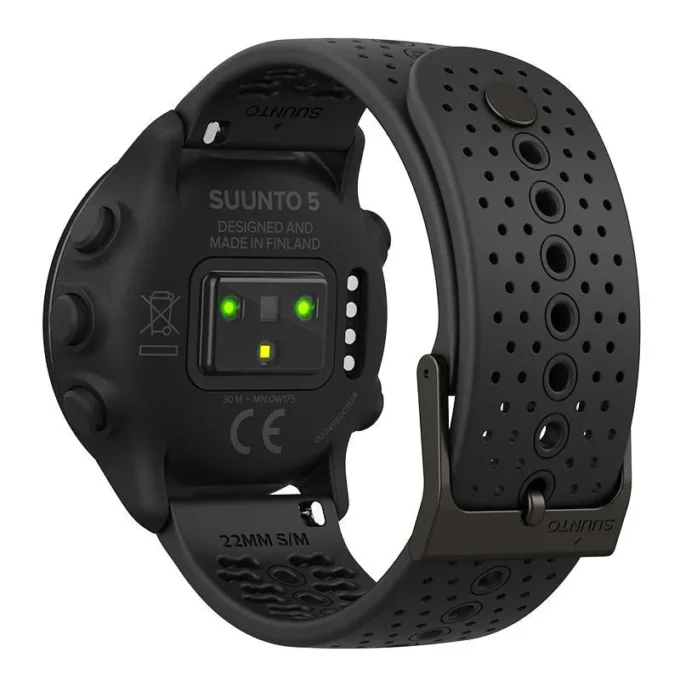 Suunto 5 peak all black sports watch for training