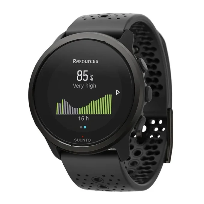 Suunto 5 peak all black sports watch for training