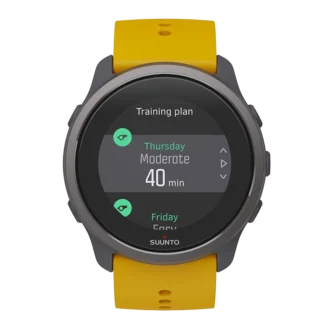 Suunto 5 peak ochre – lightweight multisport watch for training, exploring and wellbeing
