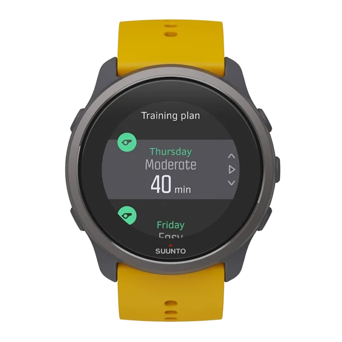 Suunto 5 peak ochre – lightweight multisport watch for training, exploring and wellbeing