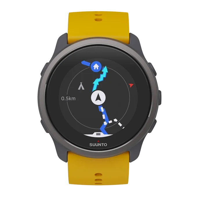 Suunto 5 peak ochre – lightweight multisport watch for training, exploring and wellbeing