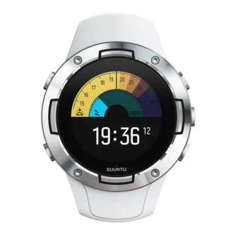 Suunto 5 white – compact gps sports watch with great battery life