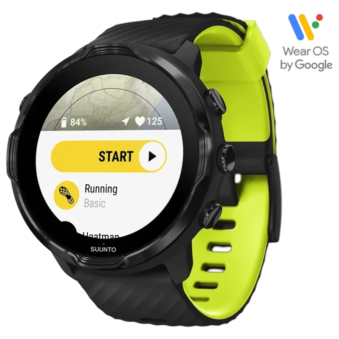 Suunto 7 black lime – smartwatch with versatile sports experience