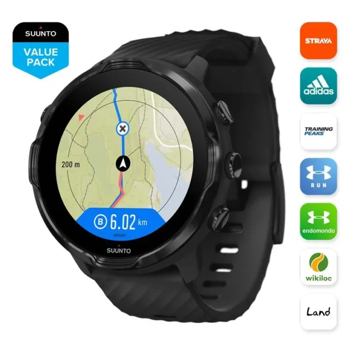 Suunto 7 black – smartwatch with versatile sports experience