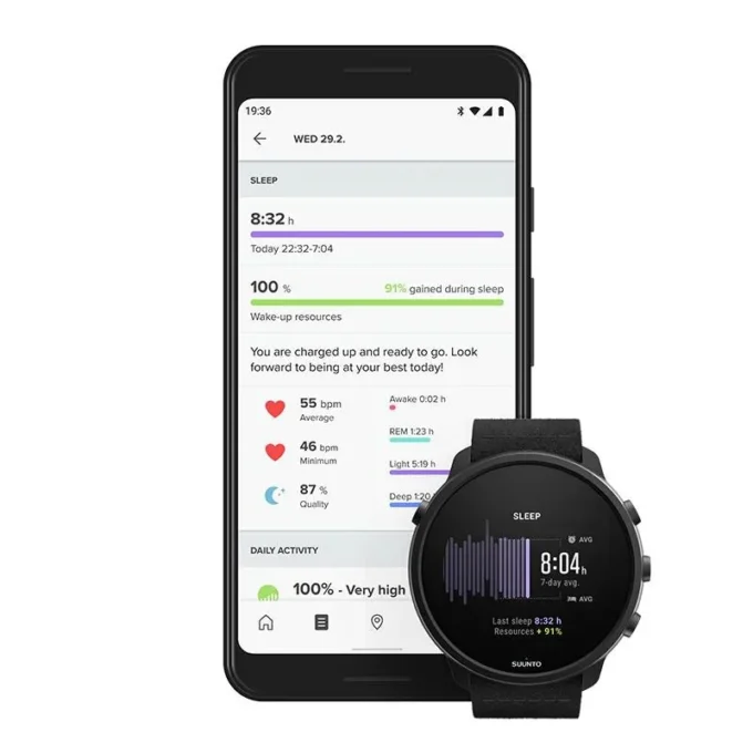 Suunto 7 matte black titanium – smartwatch with versatile sports experience