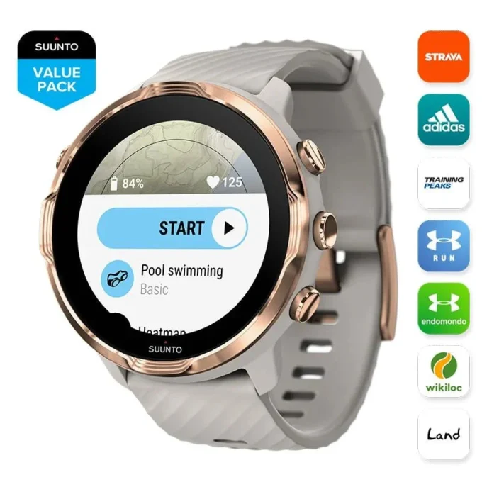Suunto 7 sandstone rosegold – smartwatch with versatile sports experience Suunto 7 sandstone rosegold – smartwatch with versatile sports experience