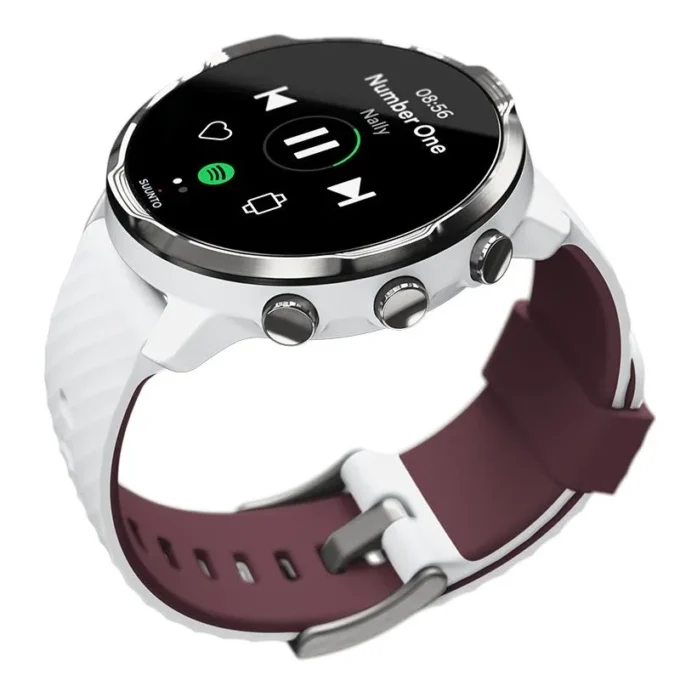 Suunto 7 white burgundy – smartwatch with versatile sports experience