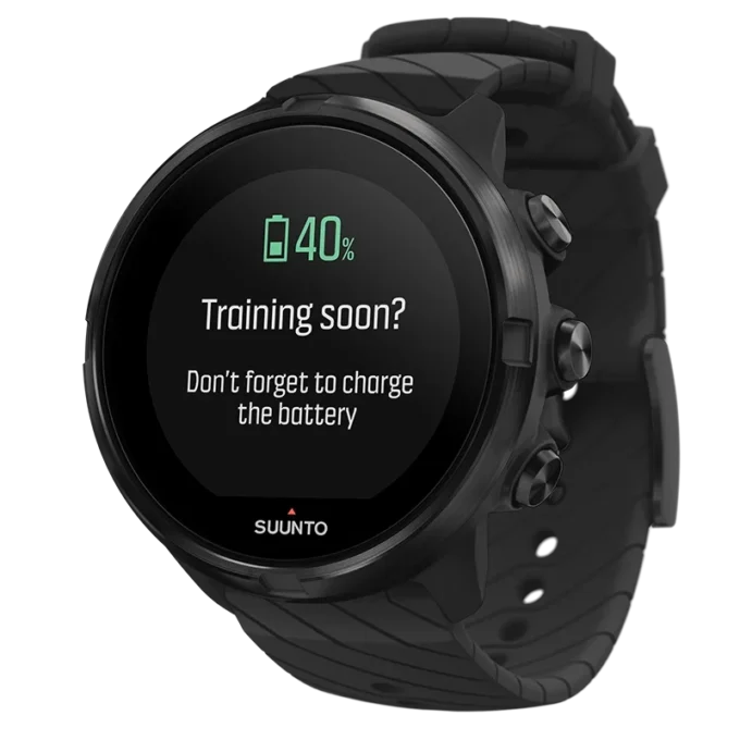 Suunto 9 all black – gps sports watch with a long battery life