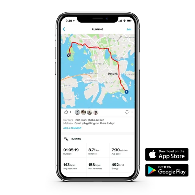 Suunto 9 all black – gps sports watch with a long battery life