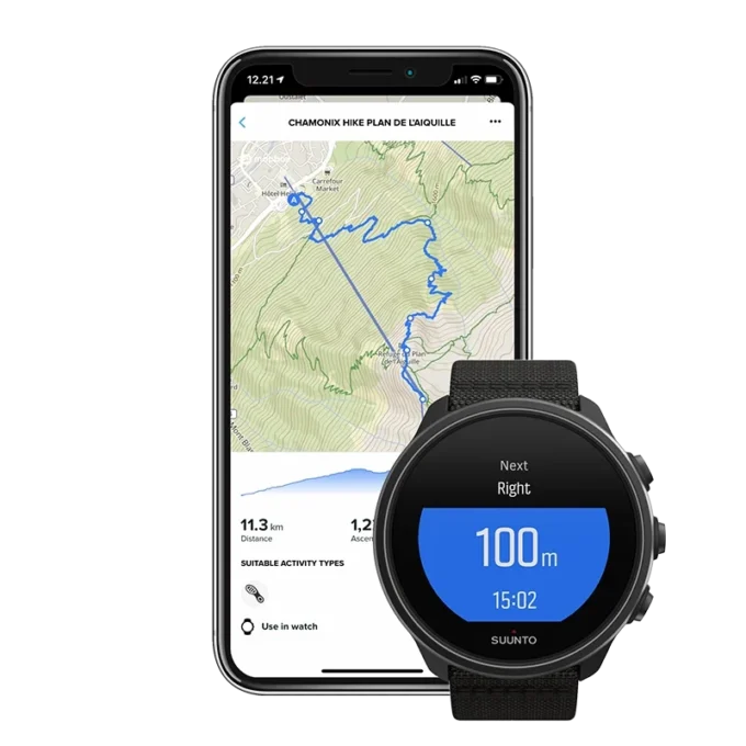 Suunto 9 baro charcoal black titanium durable gps watch