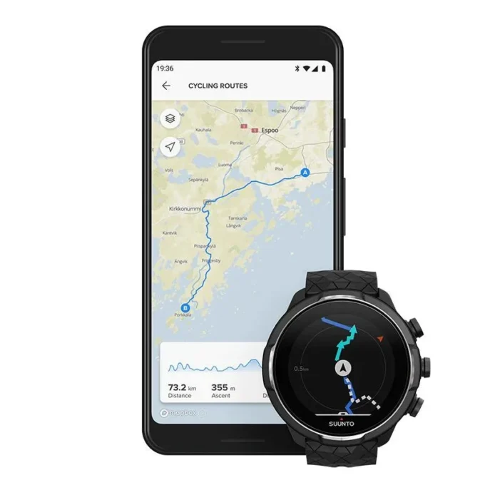 Suunto 9 baro titanium – gps sports watch with a long battery life