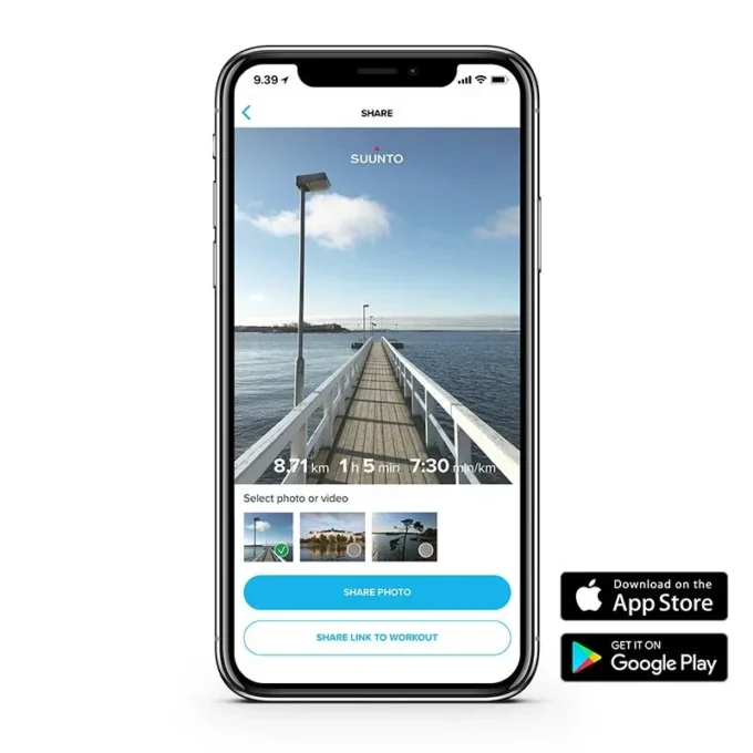 Suunto 9 baro titanium leather