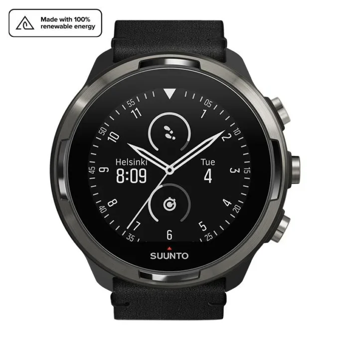 Suunto 9 baro titanium leather